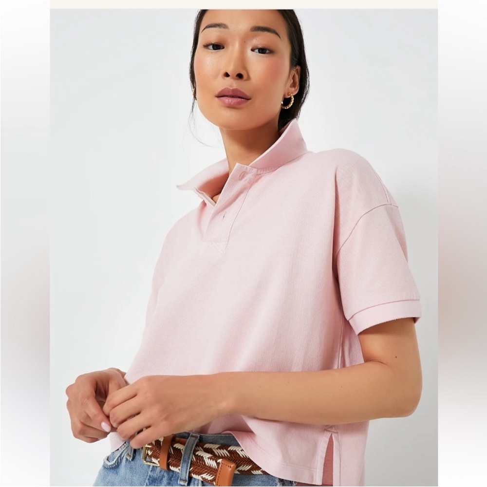 Tuckernuck - Small Pale Pink Cropped Polo